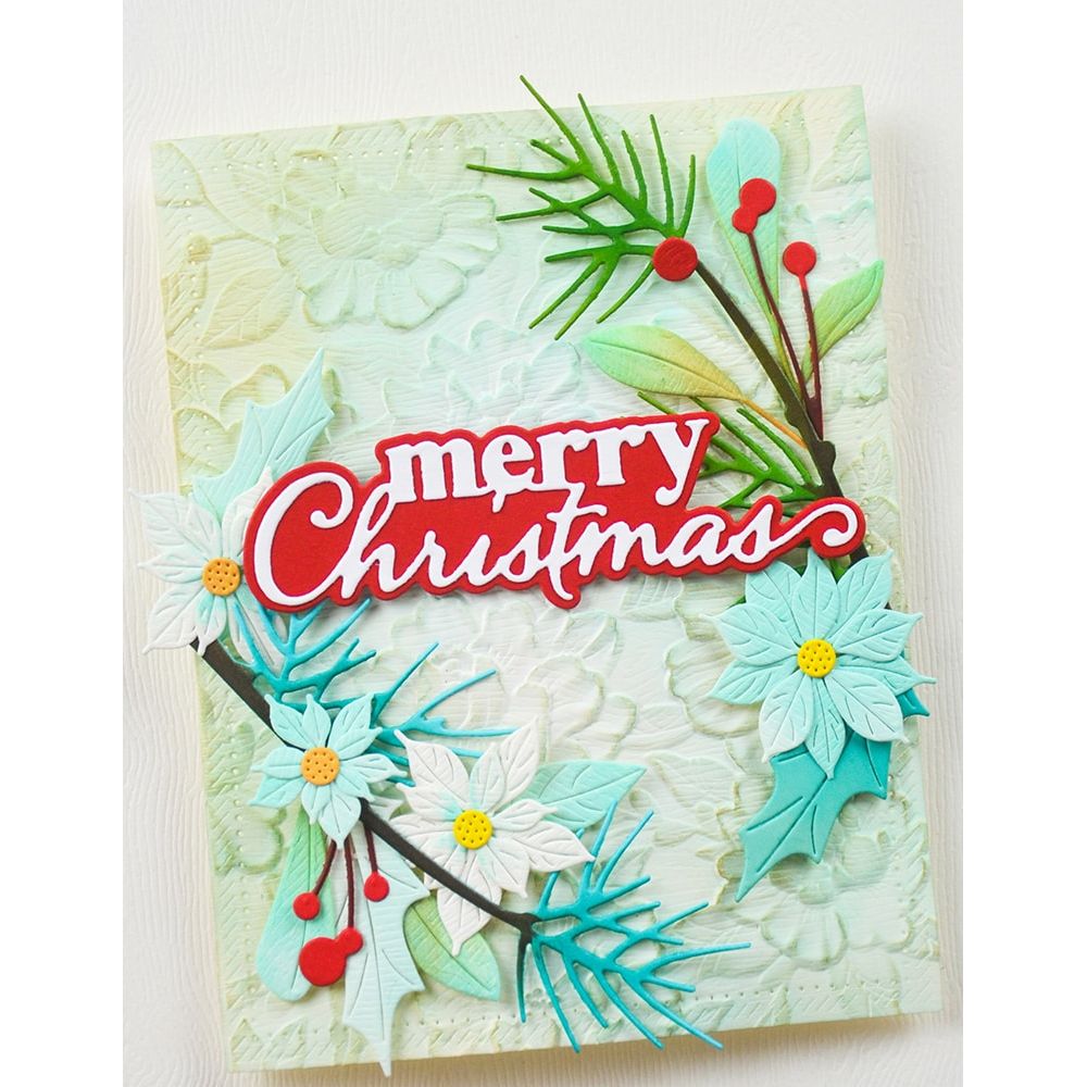 Memory Box Merry Christmas Stylish Script Dies 94936