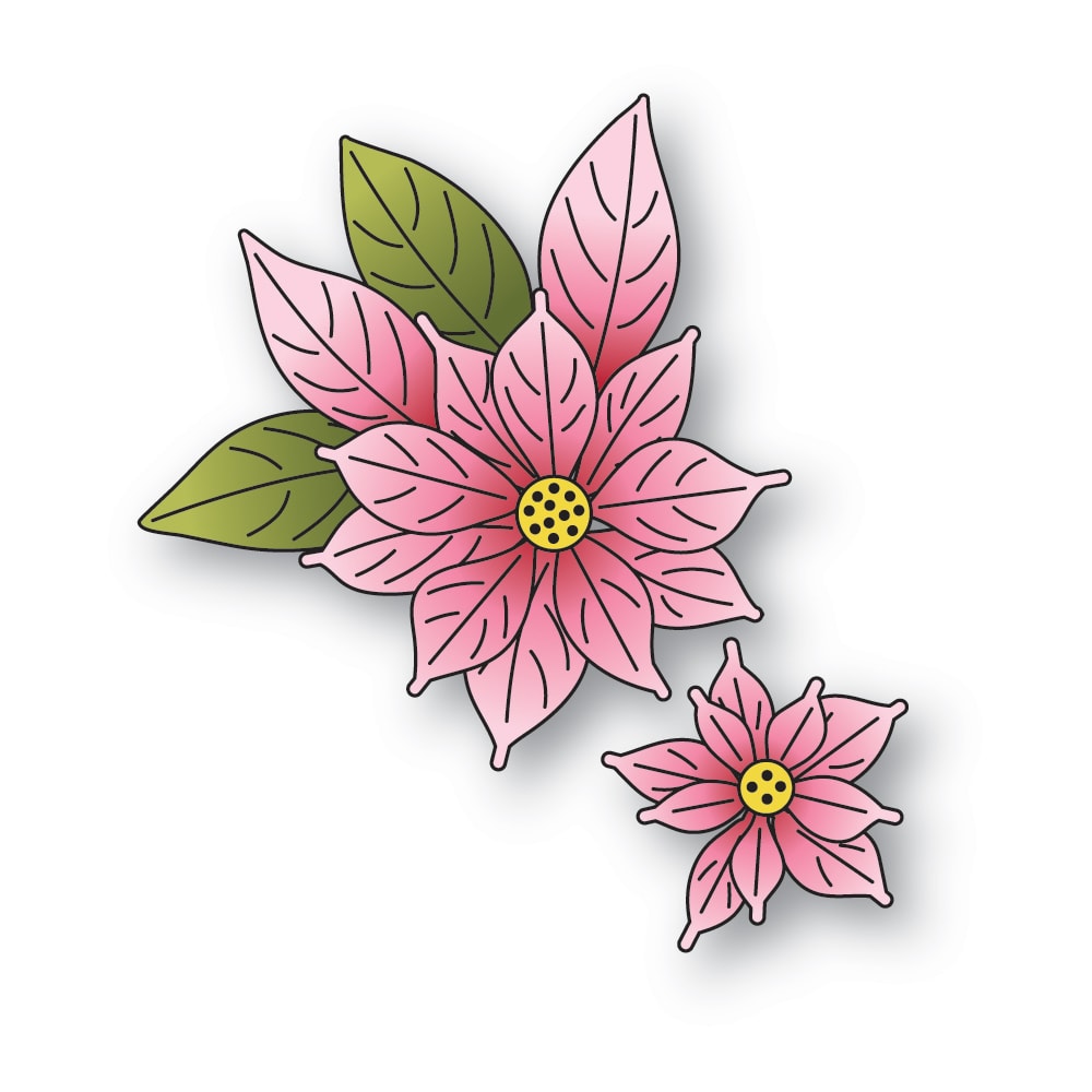 Memory Box Blooming Poinsettias Dies 94937