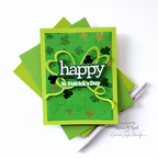 Simon Says Stamp A2 Nested Stitched Rectangles Wafer Dies 1528sd Beautiful Moments St. Patrick's Day Card