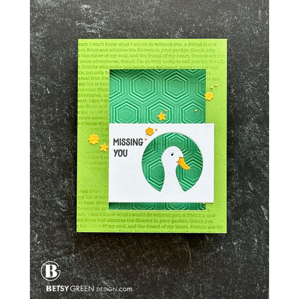 Simon Says Stamp A2 Rectangles Wafer Dies 8005sd You Are My Favorite Miss You Card
