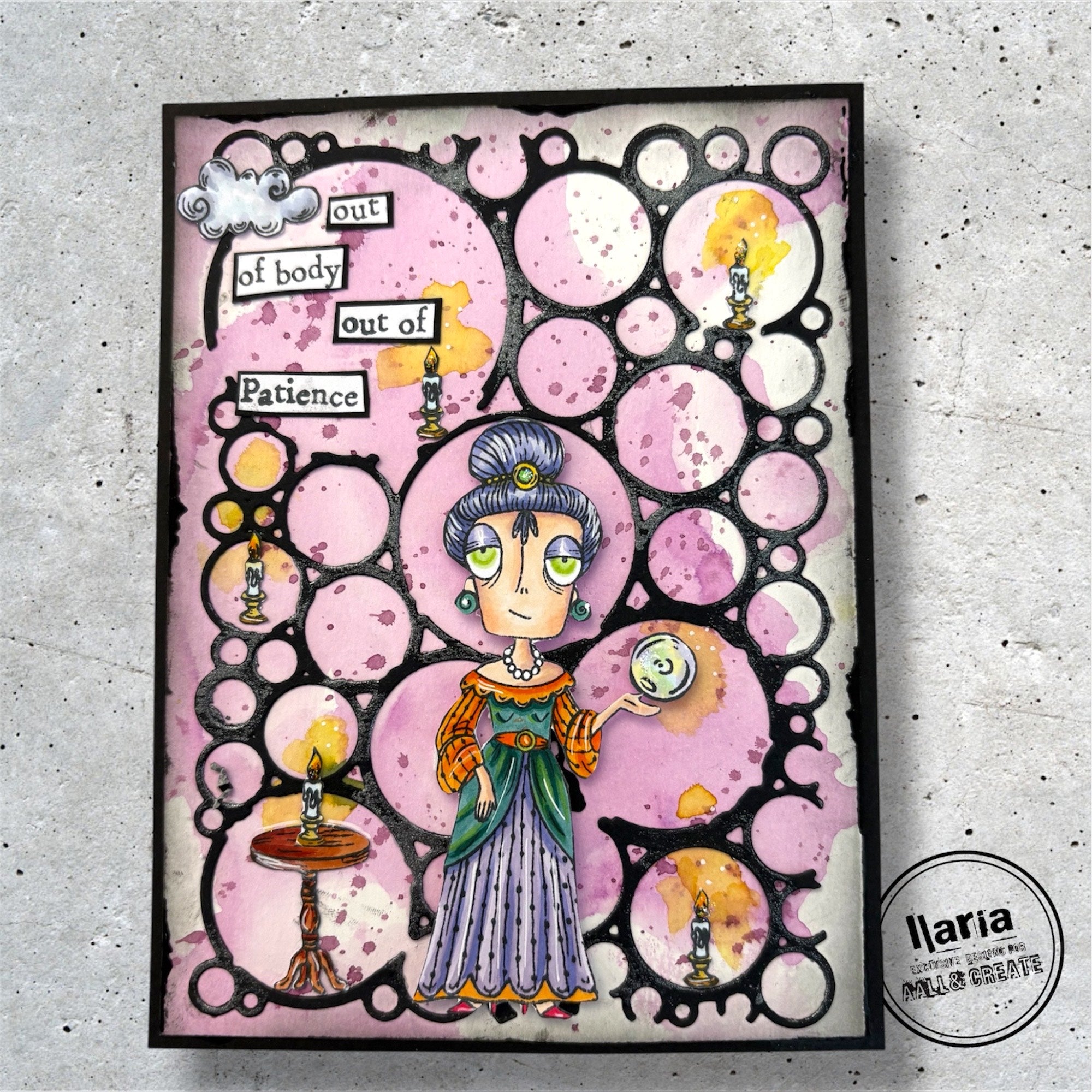 AALL & Create Channeling Dee A7 Clear Stamps 1290 patience