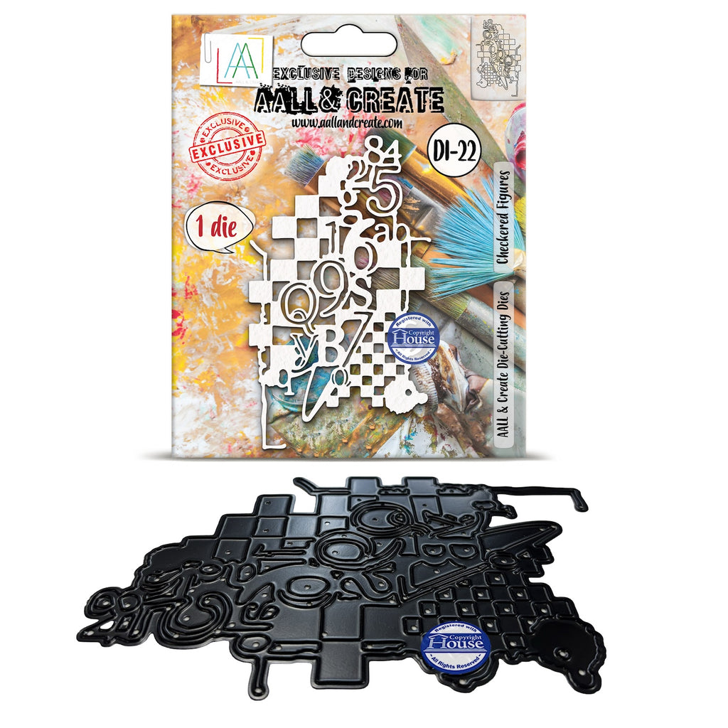 AALL & Create Checkered Figures Die di-022