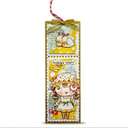 AALL & Create Fruitcake A7 Clear Stamp Set 1385 cherries holiday treats gold bow tag card