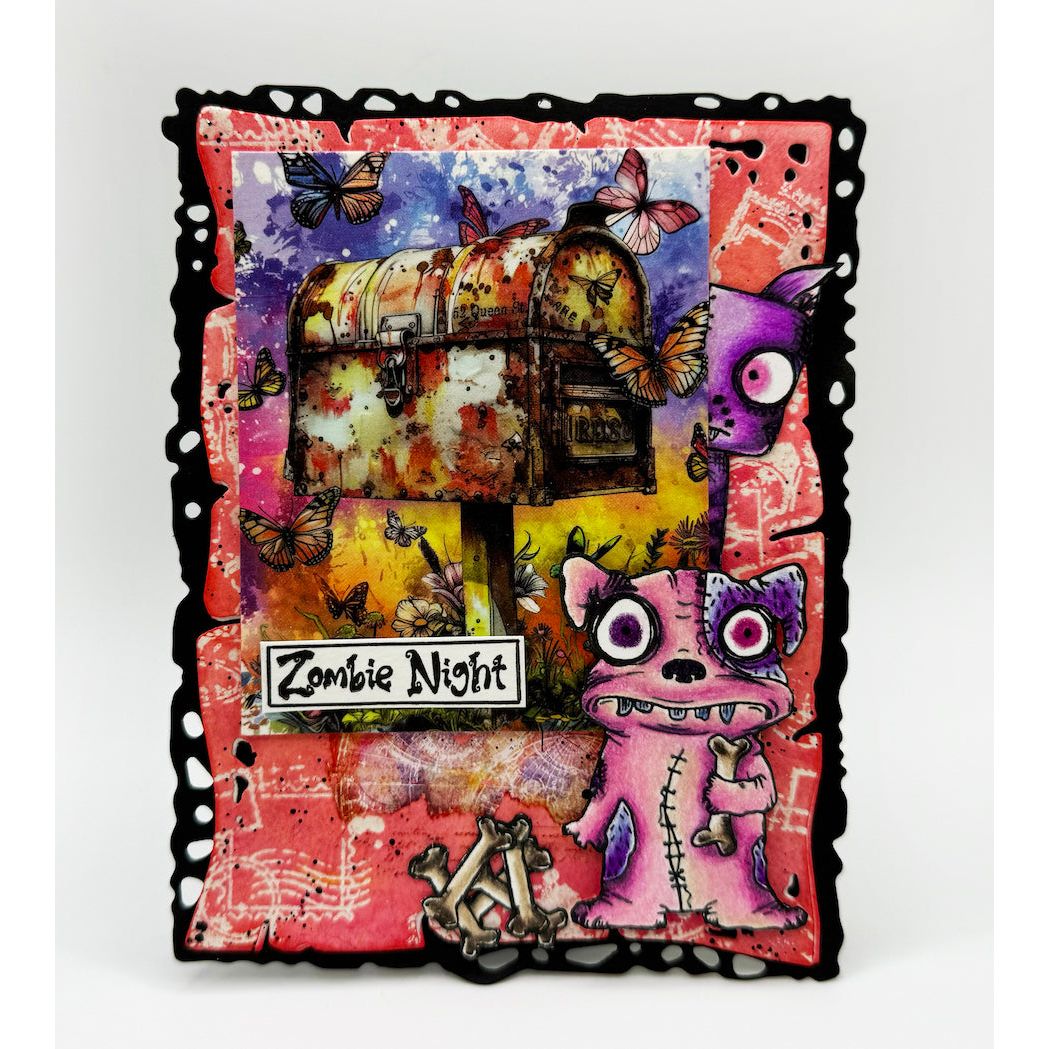 AALL & Create Growing Mail Layer It Up Washi Tape 119 zombie night