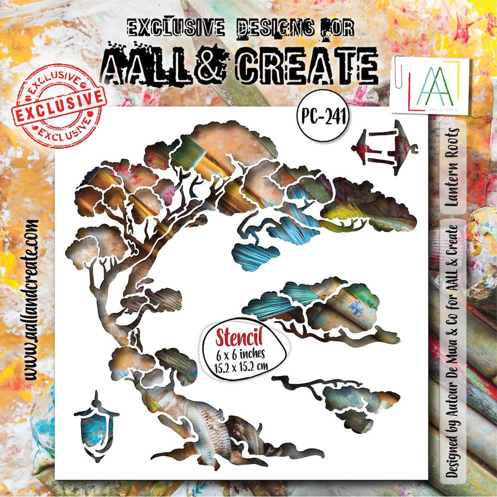 AALL & Create Lantern Roots Stencil 241