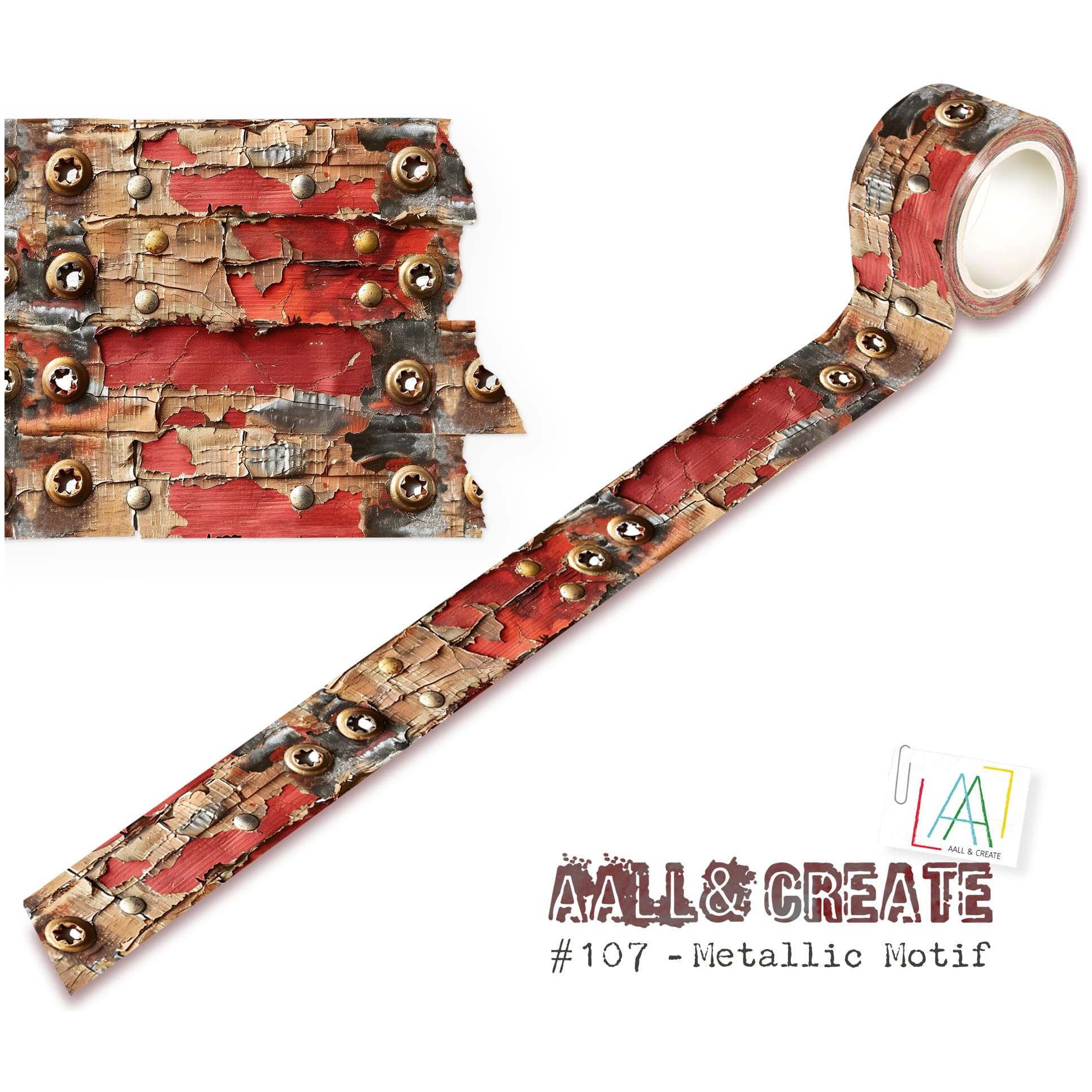 AALL & Create Metallic Motif Layer It Up Washi Tape 107
