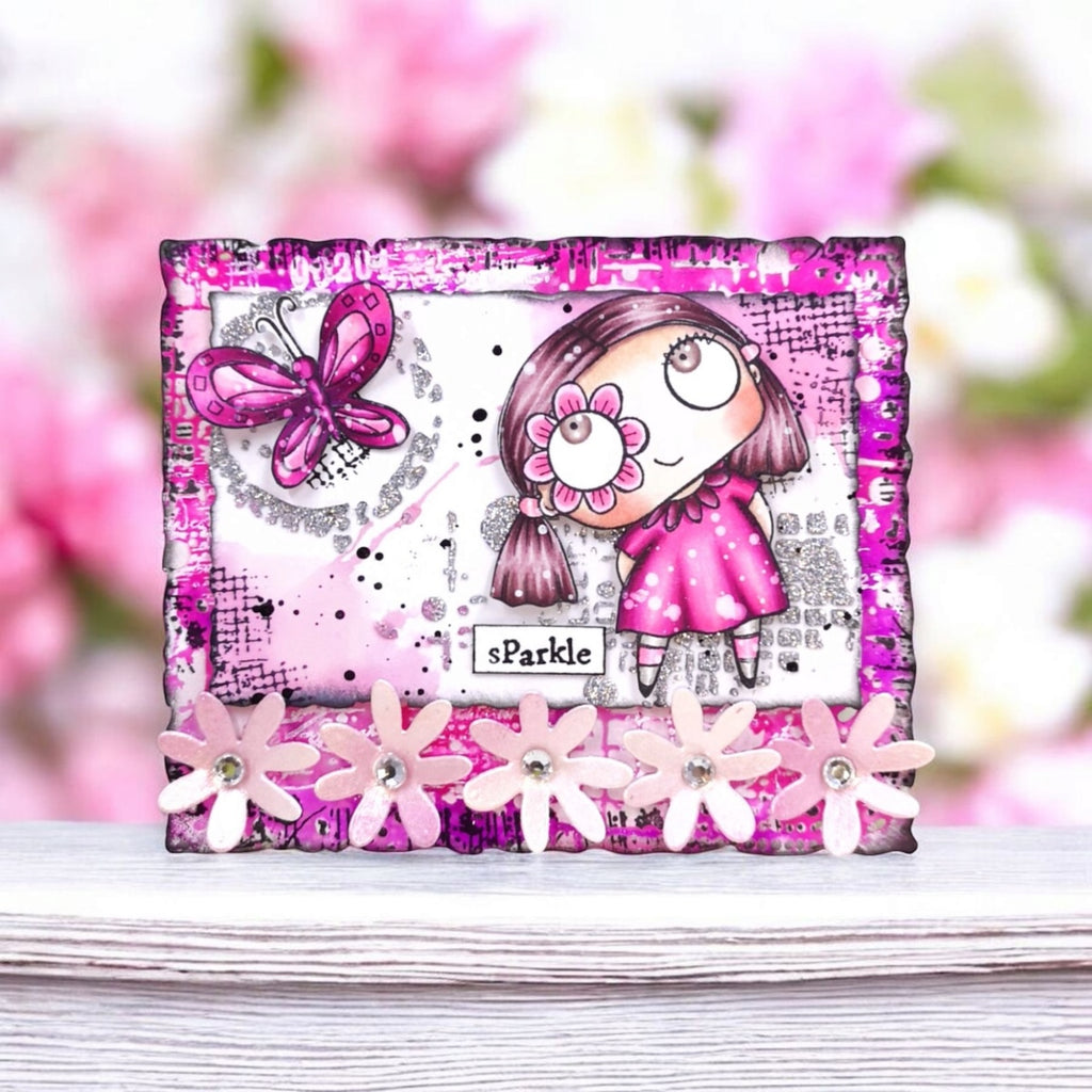 AALL & Create Midnight Arcs A7 Clear Stamps 1266 sparkle