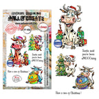 AALL & Create Moo-ry Christmas! A6 Clear Stamp Set 1496