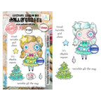AALL & Create Sparkle Season A7 Clear Stamp Set 1393