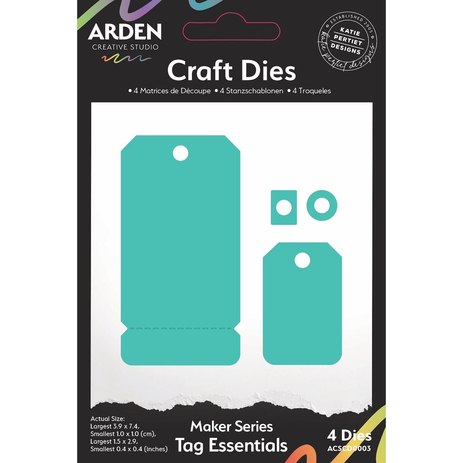 Arden Creative Studio Maker Series Tag Essentials Dies acscd0003