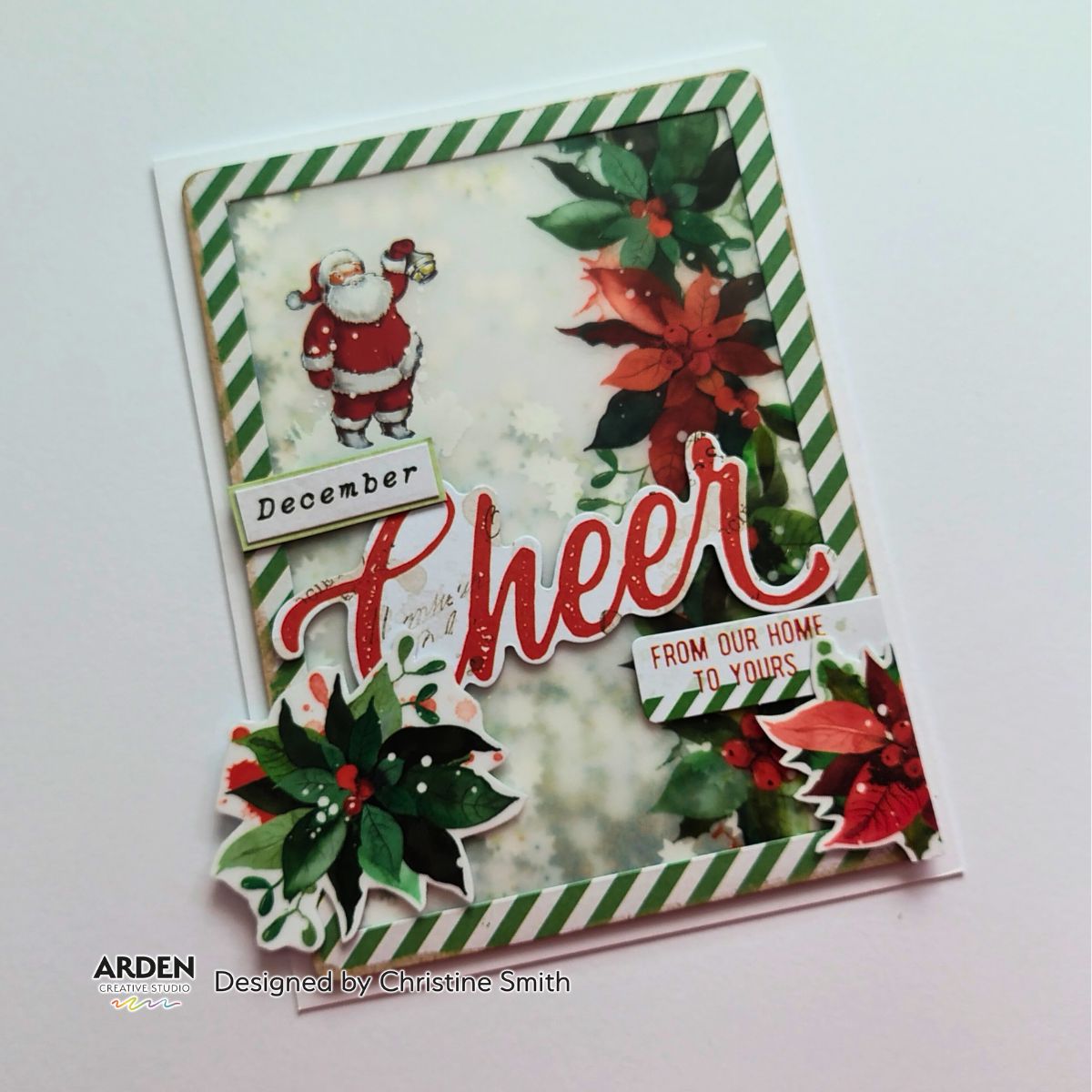 Arden Creative Studio Season of Joy Poinsettia Kiss Cut Tape acsct0005