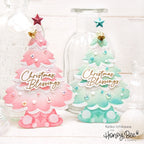 Honey Bee LET NATURE SING Clear Stamp Set hbst-466 Holiday Blessings Tags
