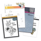 Altenew Blossoming Bouquet Press Plate, Stencils, Embossing Folders and Die Set