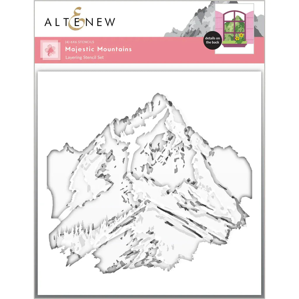 Altenew Majestic Mountains Layering Stencils alt8096