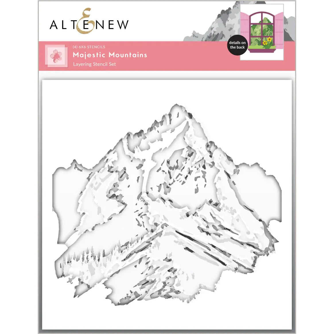 Altenew Majestic Mountains Layering Stencils alt8096