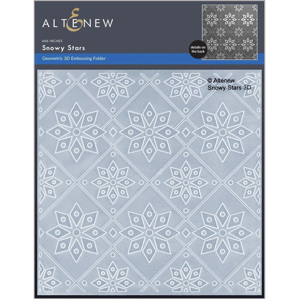 Altenew Snowy Stars 3D Embossing Folder alt8098
