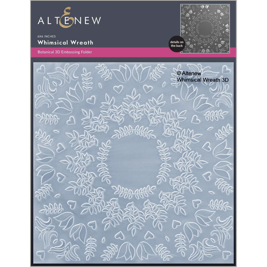 Altenew Whimsical Wreath 3D Embossing Folder alt8668