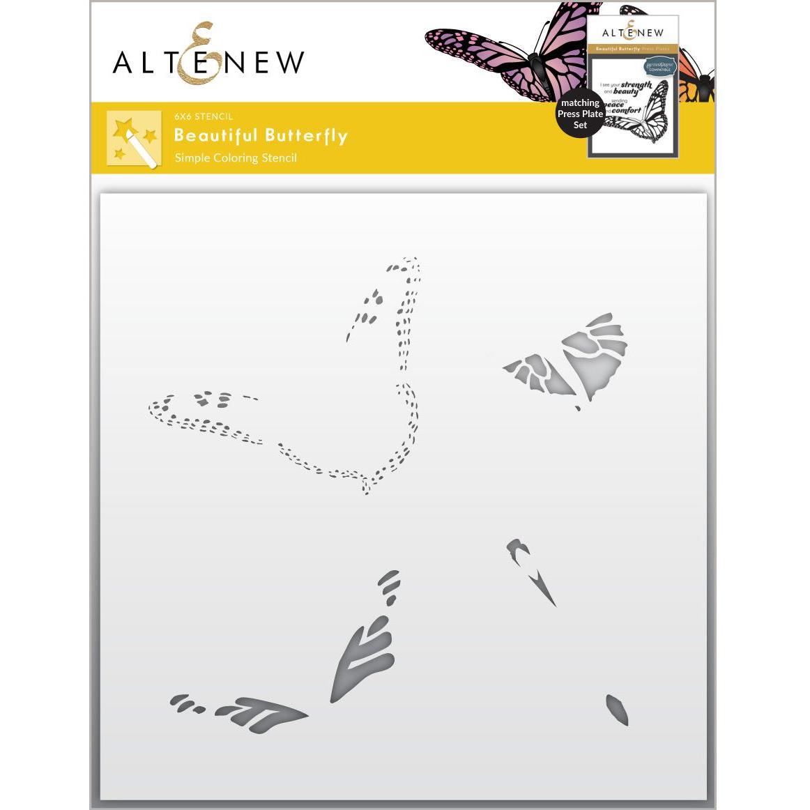 Altenew Beautiful Butterfly Simple Coloring Stencils alt8712
