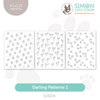 Simon Says Stamp Set of 3 Stencils Darling Patterns 1 1162st