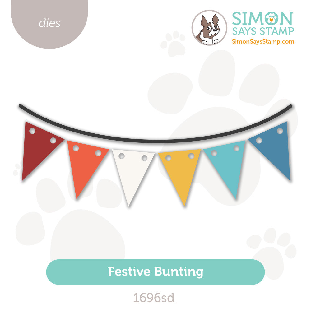 Simon Says Stamp Festive Bunting Wafer Dies 1696sd