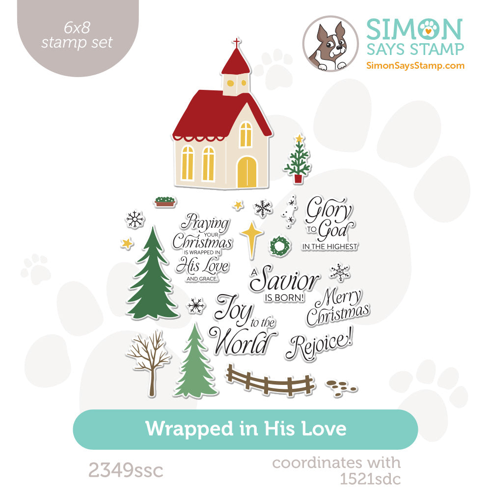 Simon Says Clear Stamps Wrapped In His Love 2349ssc