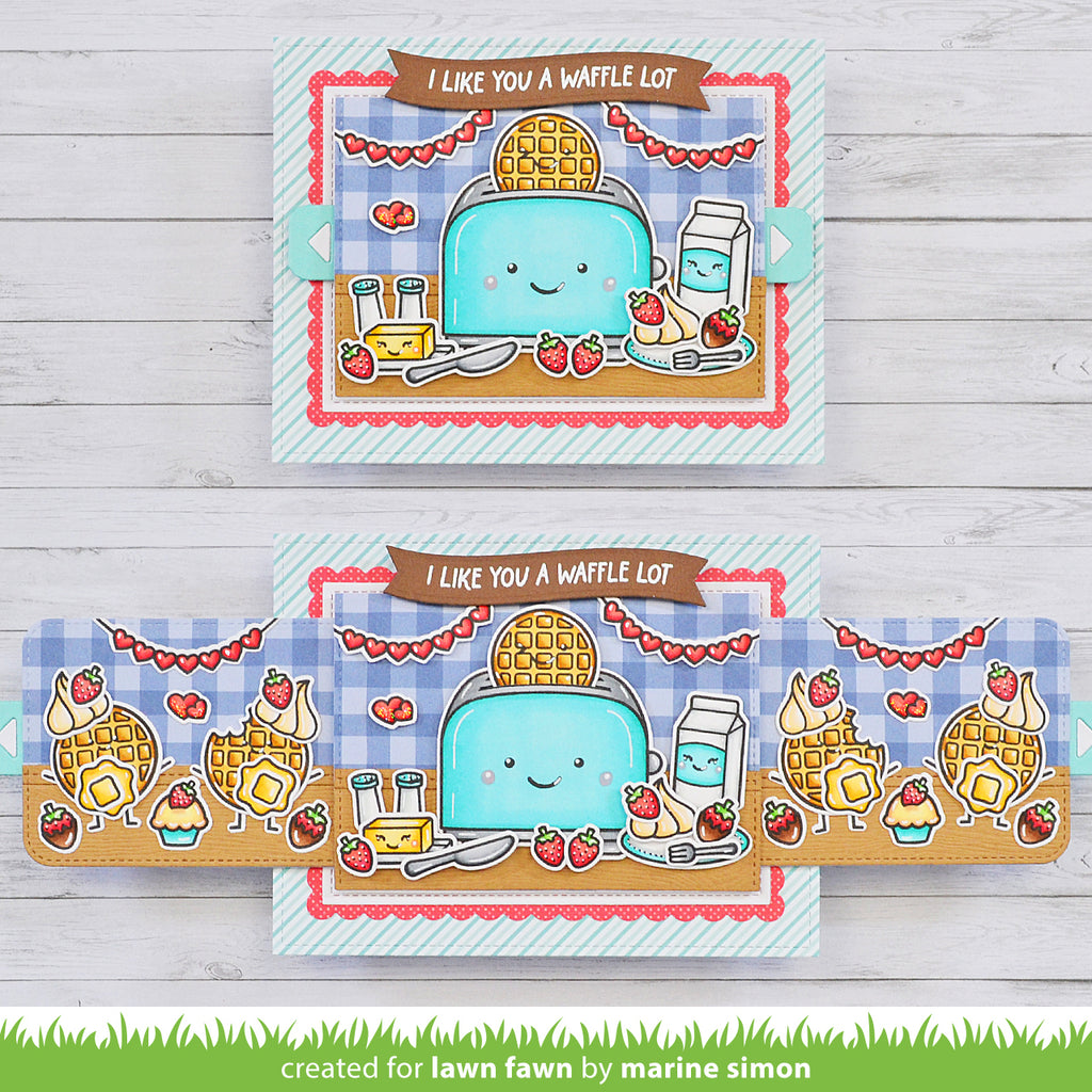 Lawn Fawn A Waffle Lot Clear Stamps lf3303 I Like You