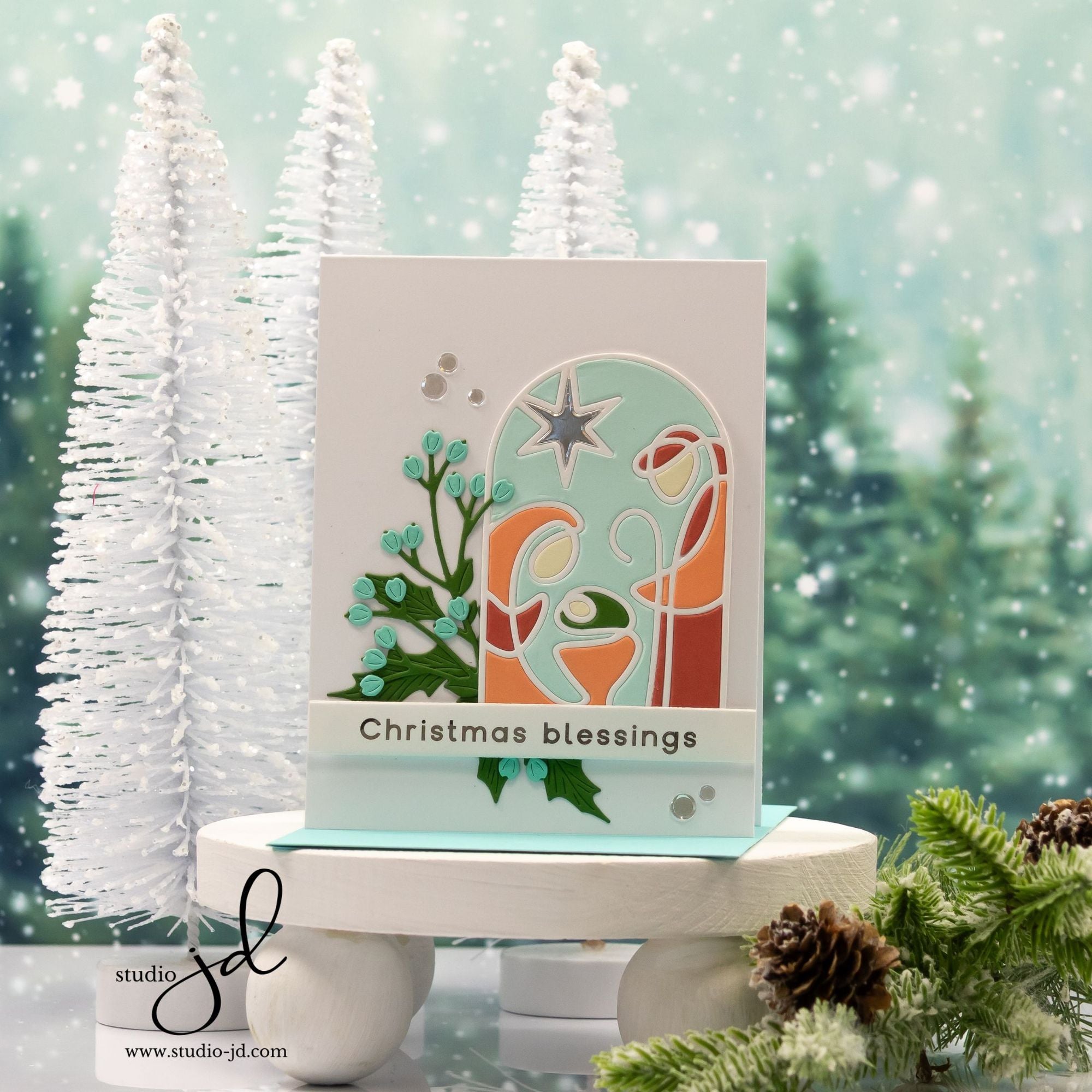 Simon Says Stamp A Child Is Born Wafer Dies 1489sd And Everything Nice Christmas Card | color-code:ALT04