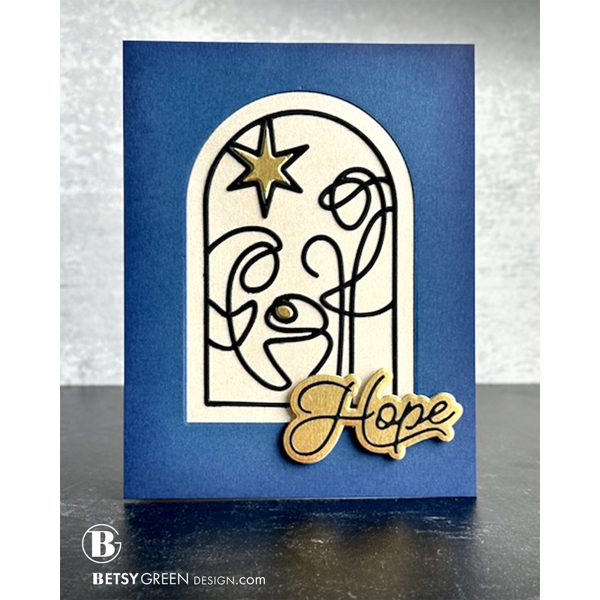 Simon Says Stamp A Child Is Born Wafer Dies 1489sd And Everything Nice Christmas Card