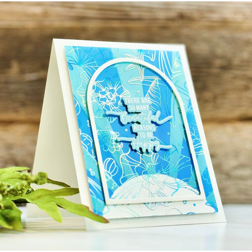 Simon Says Stamp Seashells Acetate Foil Transfer Sheets 1002ssa Sunny Vibes Encouragement Card