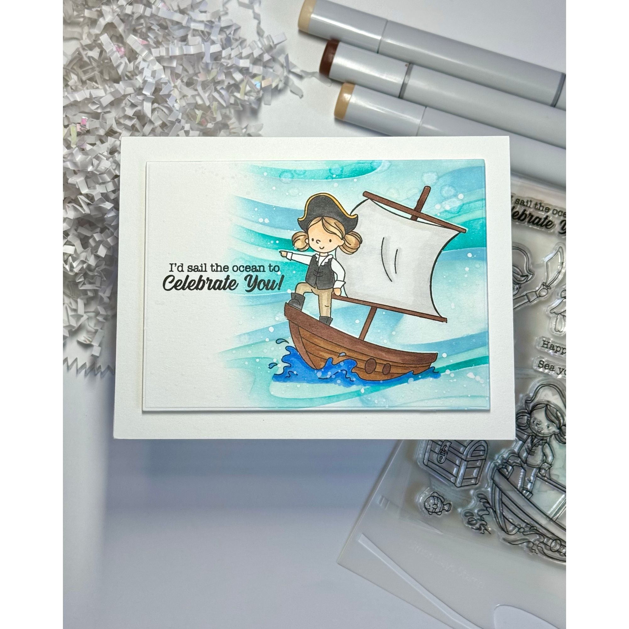 Simon Says Clear Stamps Ahoy Matey 3216ssc Friend Like You Birthday Card
