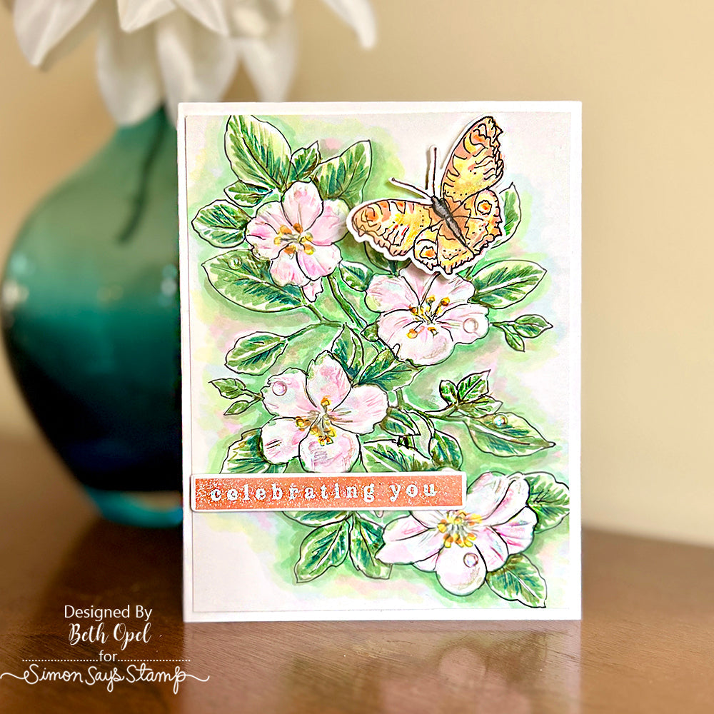 Simon Says Stamps and Dies Airy Greetings set756ag Be Bold Birthday Card