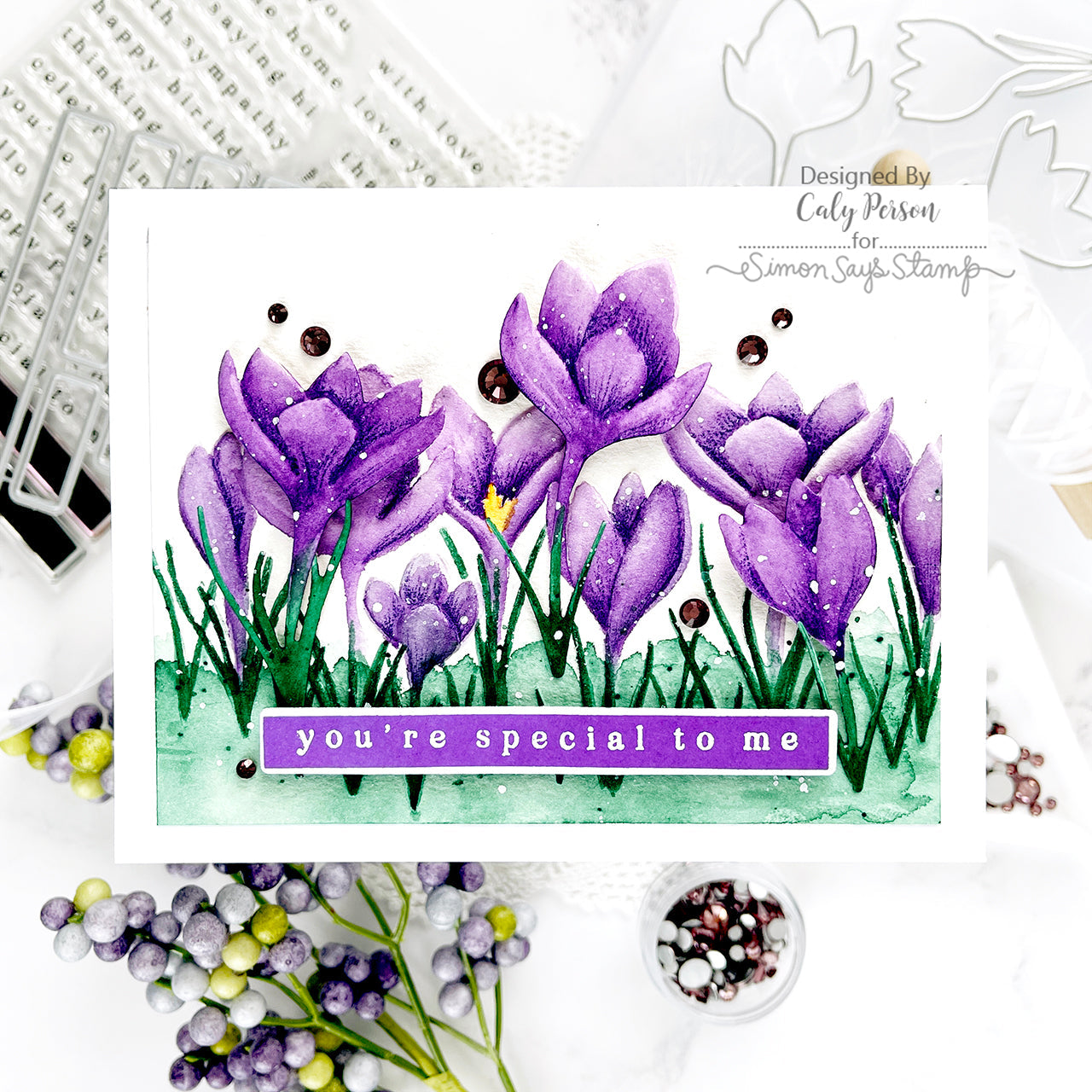Simon Says Stamps and Dies Airy Greetings set756ag Be Bold Special to Me Card | color-code:ALT02