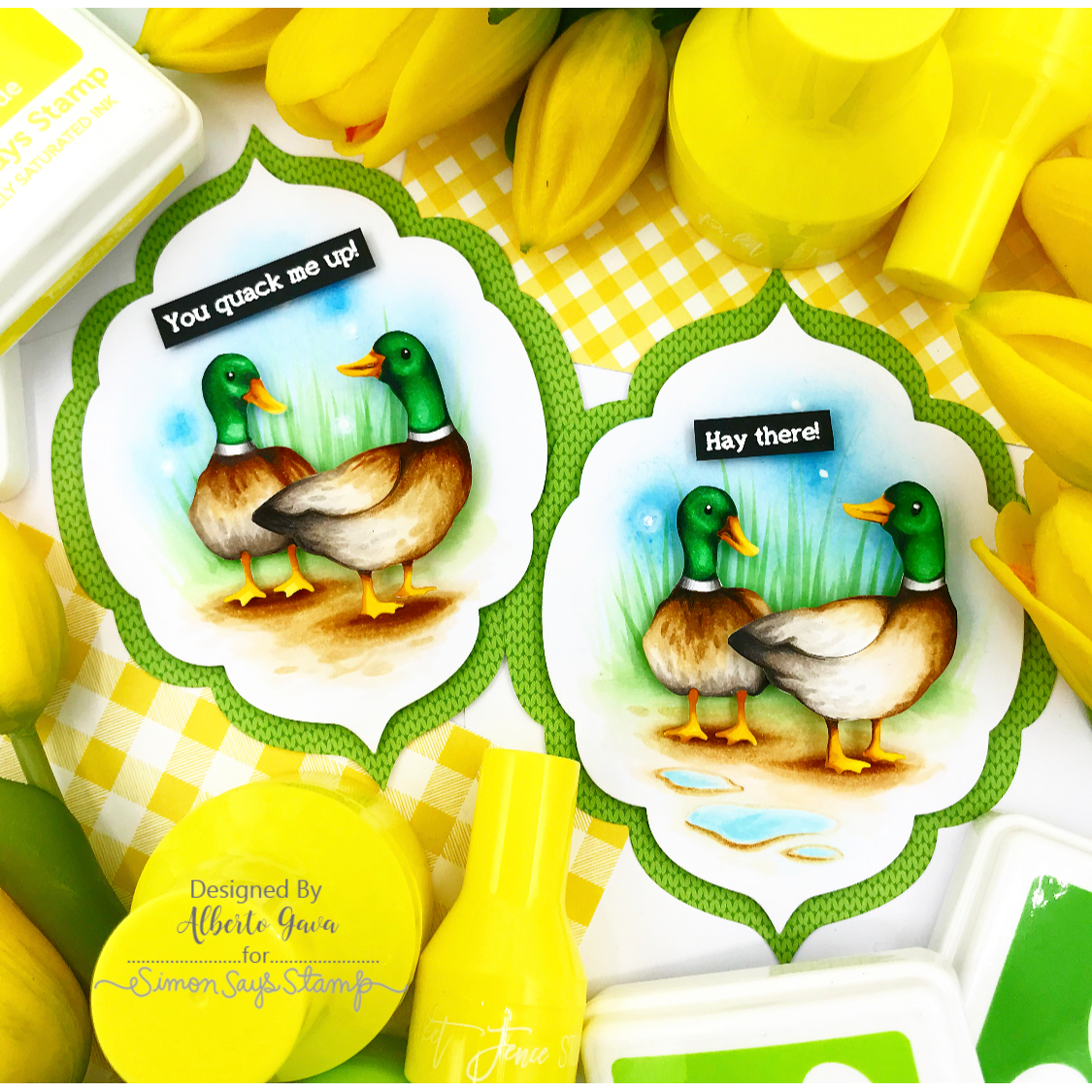 Simon Says Stamp Petal Tipped Labels Wafer Dies 8013sd You Are My Favorite Mallard Duck Tags | color-code:ALT06