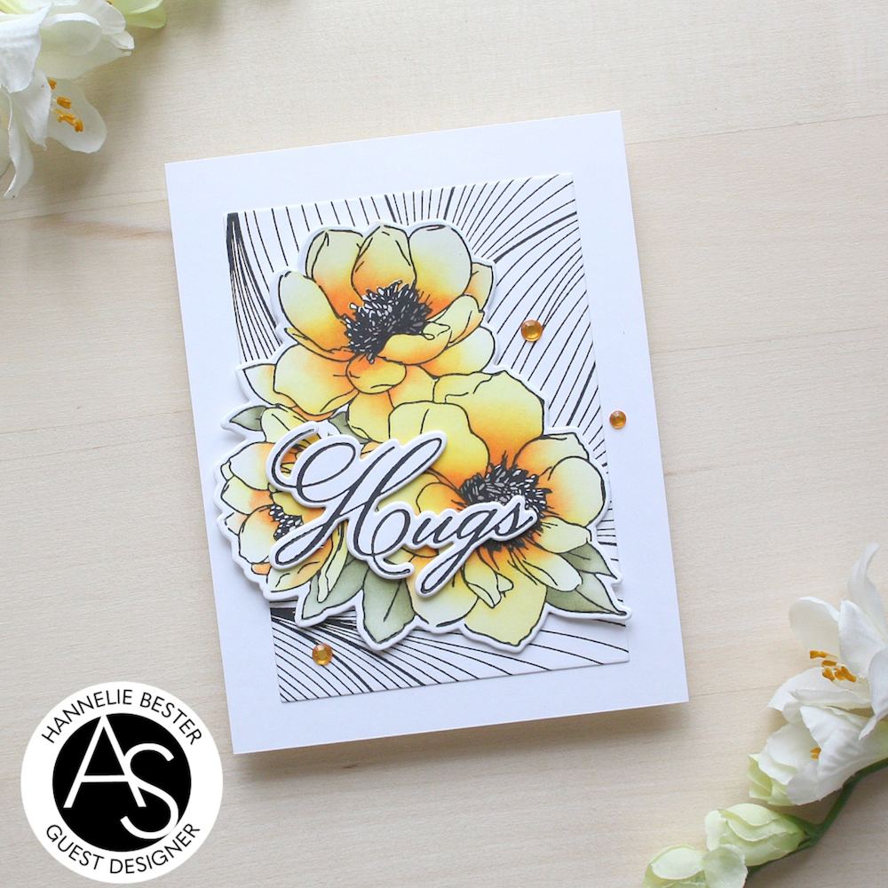Alex Syberia Designs Hugs in Bloom Stencil Set asd-ste-pp-13 yellow
