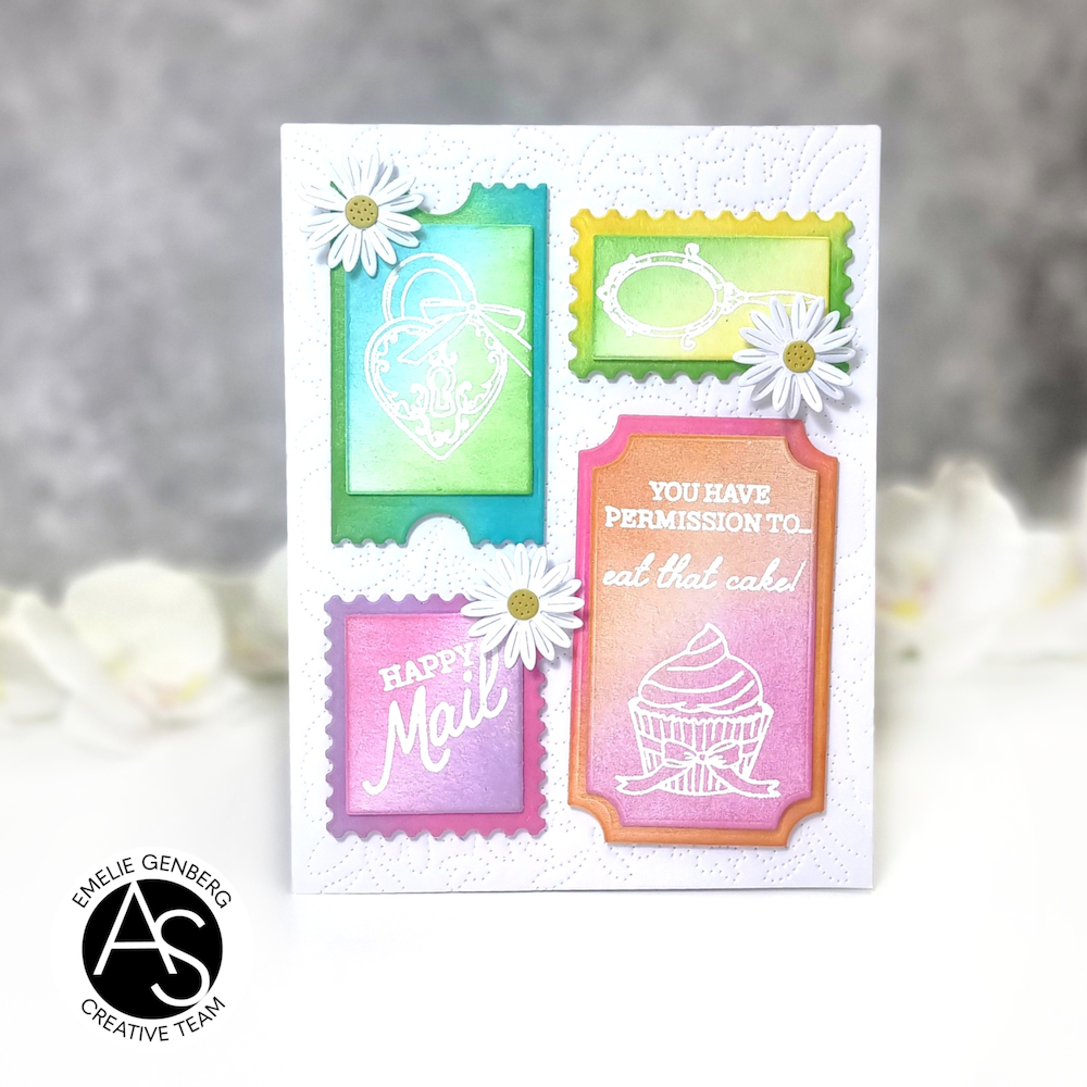 Alex Syberia Designs Love Tickets Stamp and Die Bundle cupcake
