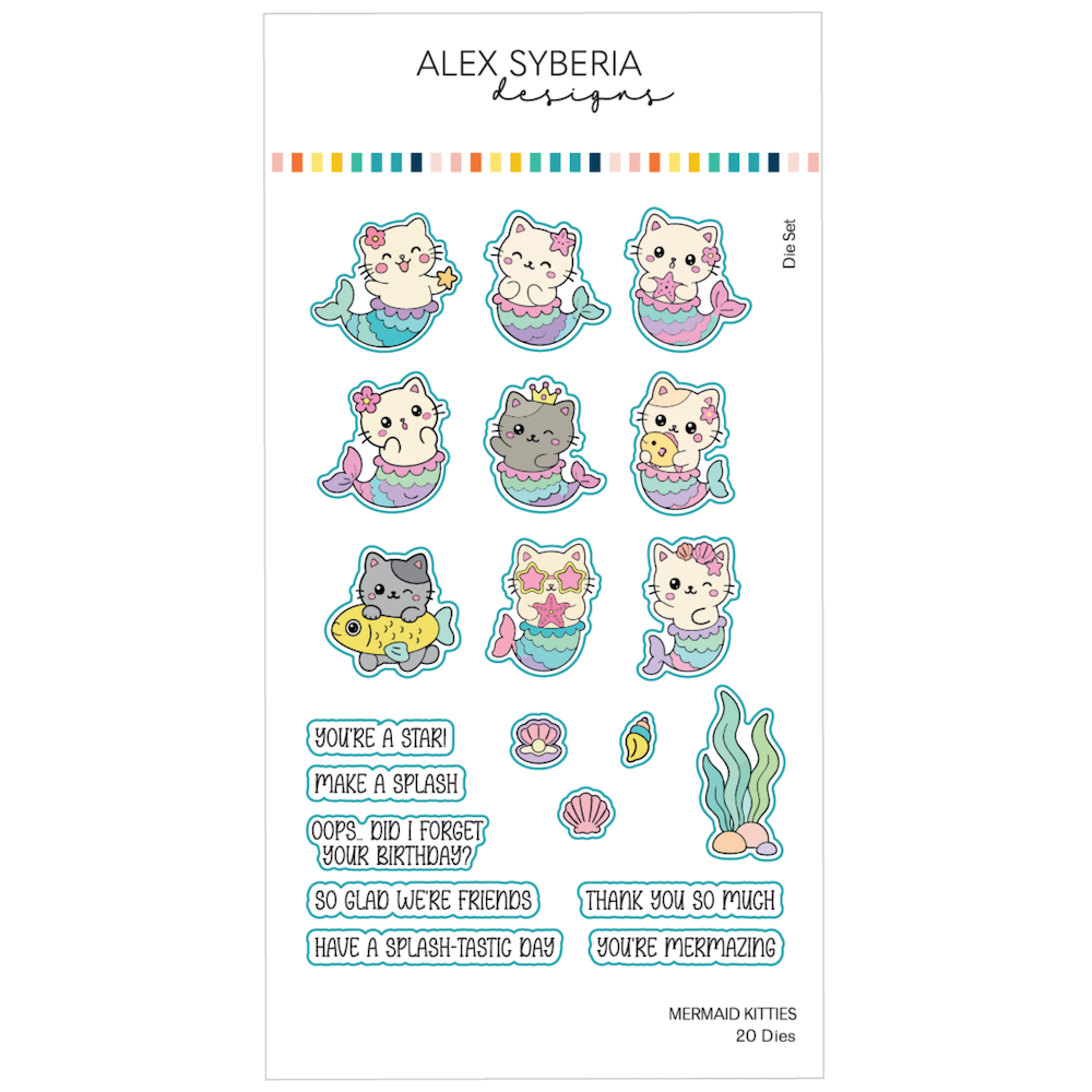 Alex Syberia Designs Mermaid Kitties Die Set asd-cd-226