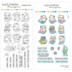 Alex Syberia Designs Mermaid Kitties Stamps and Dies Bundle
