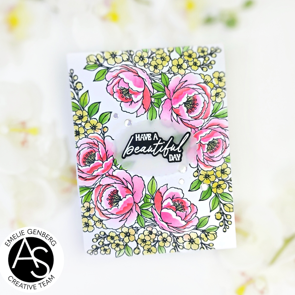 Alex Syberia Designs Peony Corners Die Set asd-cd-228 beautiful day