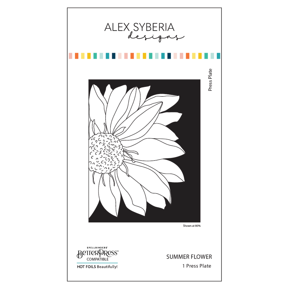 Alex Syberia Designs Summer Flower Press Plate asd-pp-11