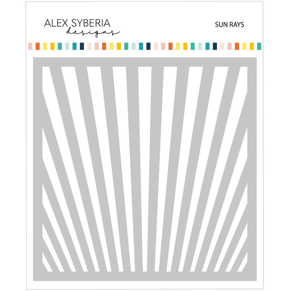 Alex Syberia Designs Sun Rays Stencil asd-ste-232