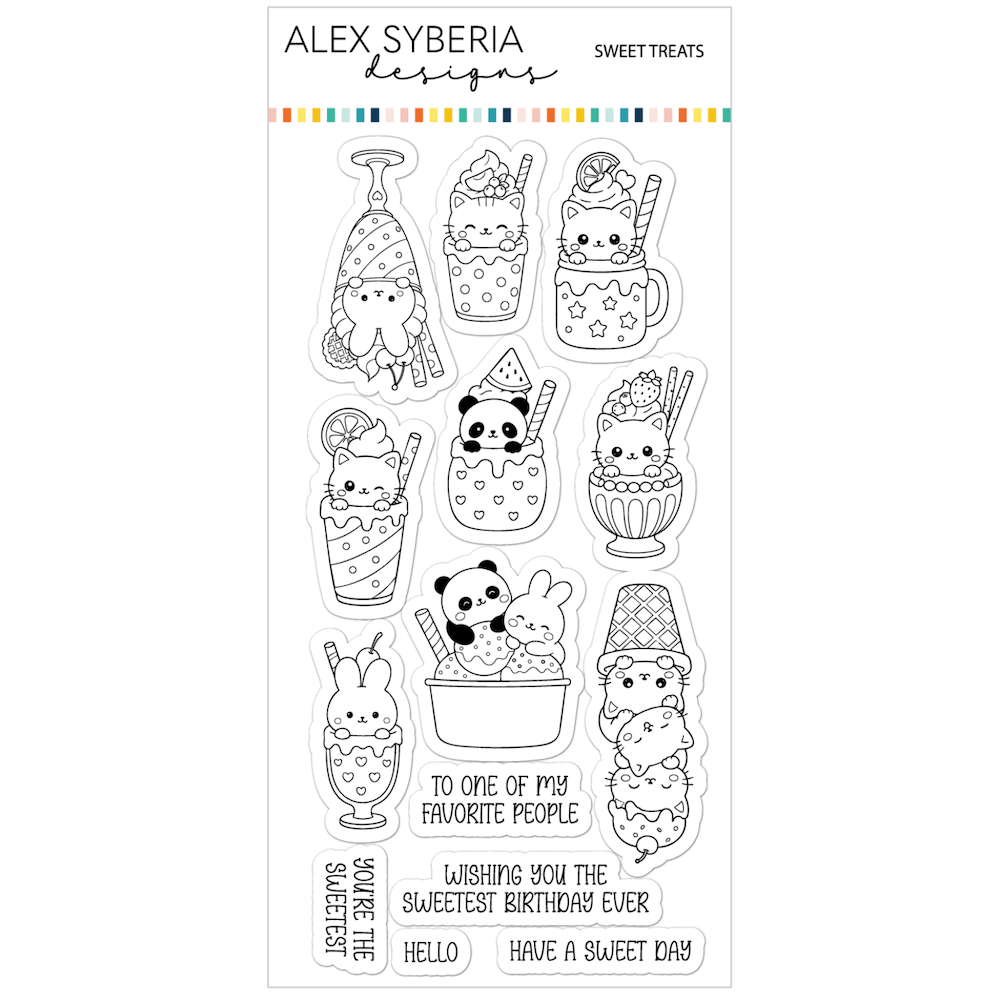 Alex Syberia Designs Sweet Treats Clear Stamp Set asd-sta-225
