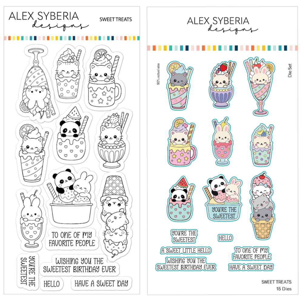 Alex Syberia Designs Sweet Treats Stamps and Dies Bundle