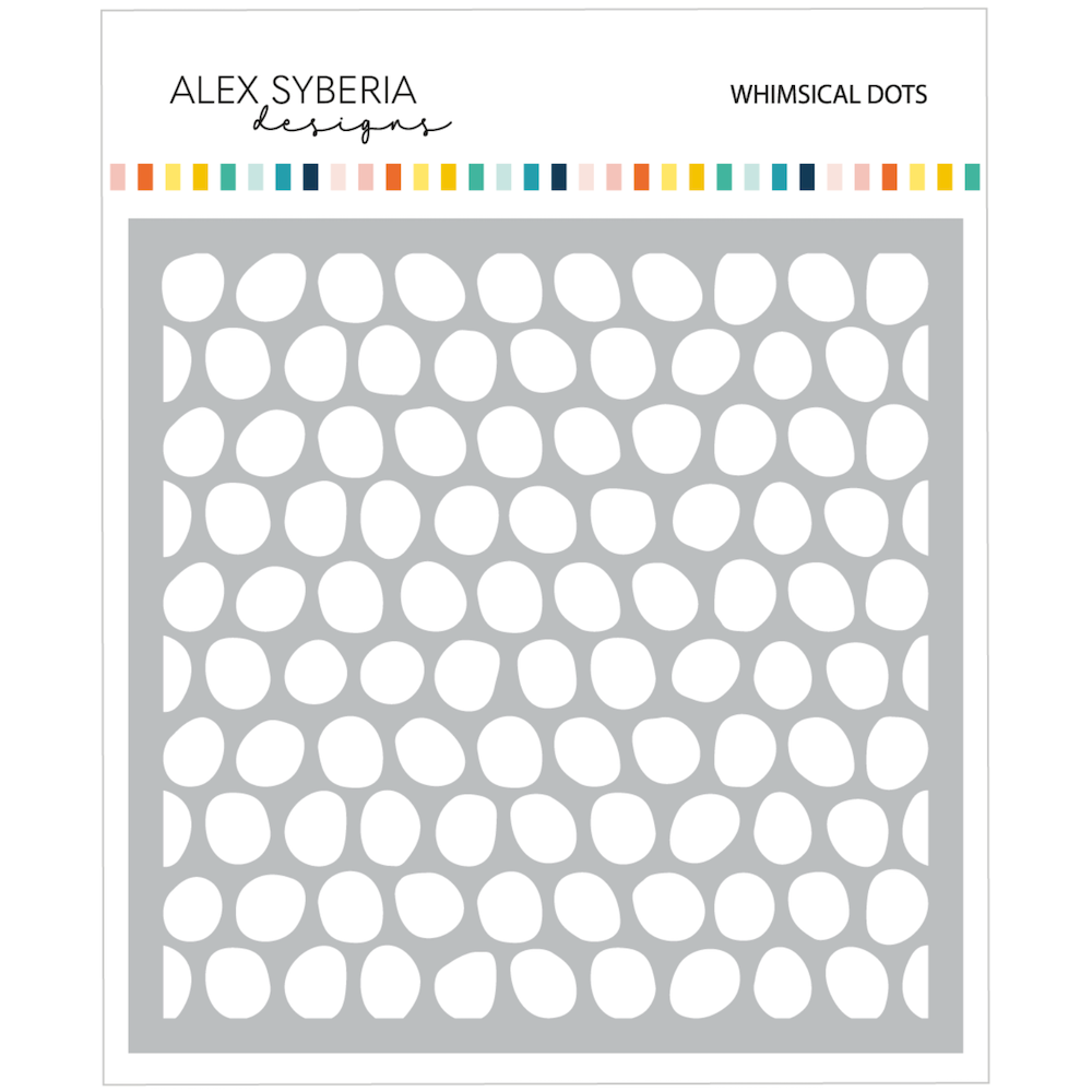 Alex Syberia Designs Whimsical Dots Stencil asd-ste-230