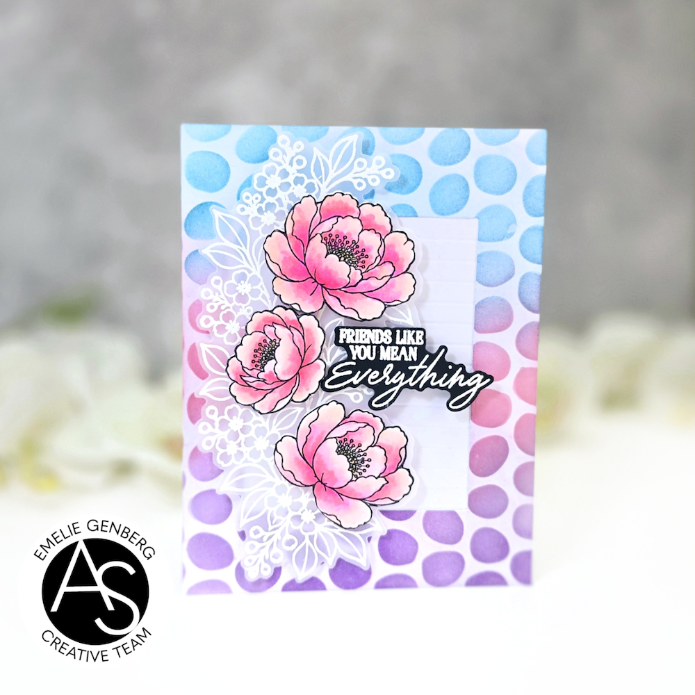 Alex Syberia Designs Whimsical Dots Stencil asd-ste-230 friends like you