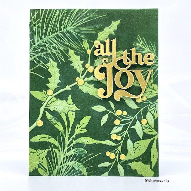 Simon Says Stamp All The Joy Wafer Dies sssd112977 All The Joy Christmas Card
