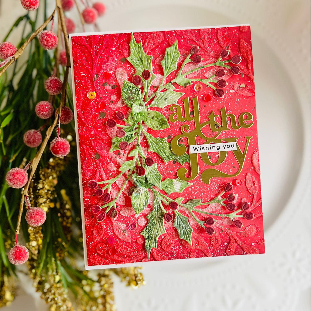 Simon Says Stamp All The Joy Wafer Dies sssd112977 All The Joy Christmas Card