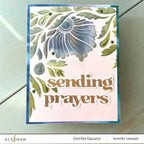 Altenew Dynamic Foliage Simple Coloring Stencil alt8214 prayers