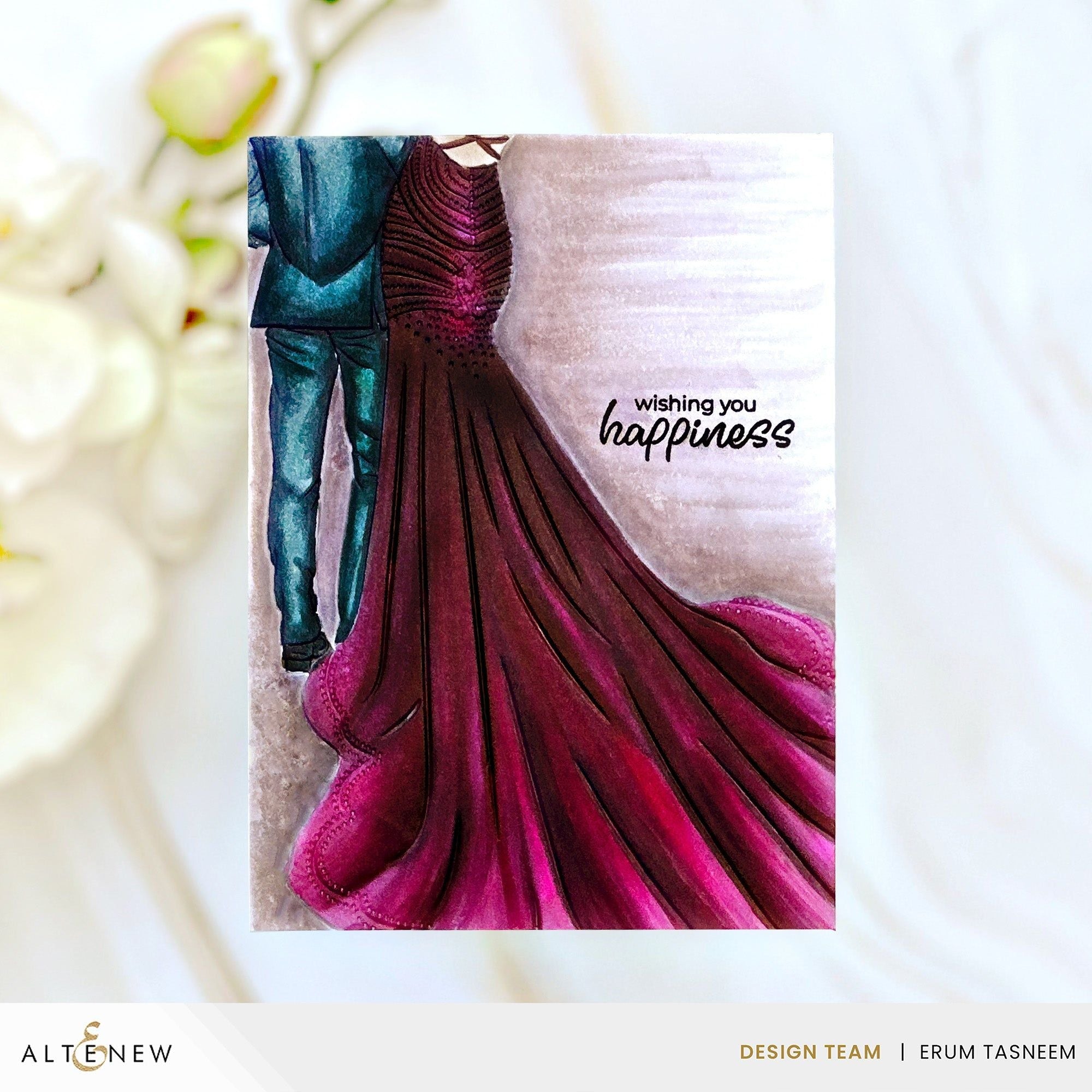 Altenew Enchanted Beginnings Simple Coloring Stencils happiness