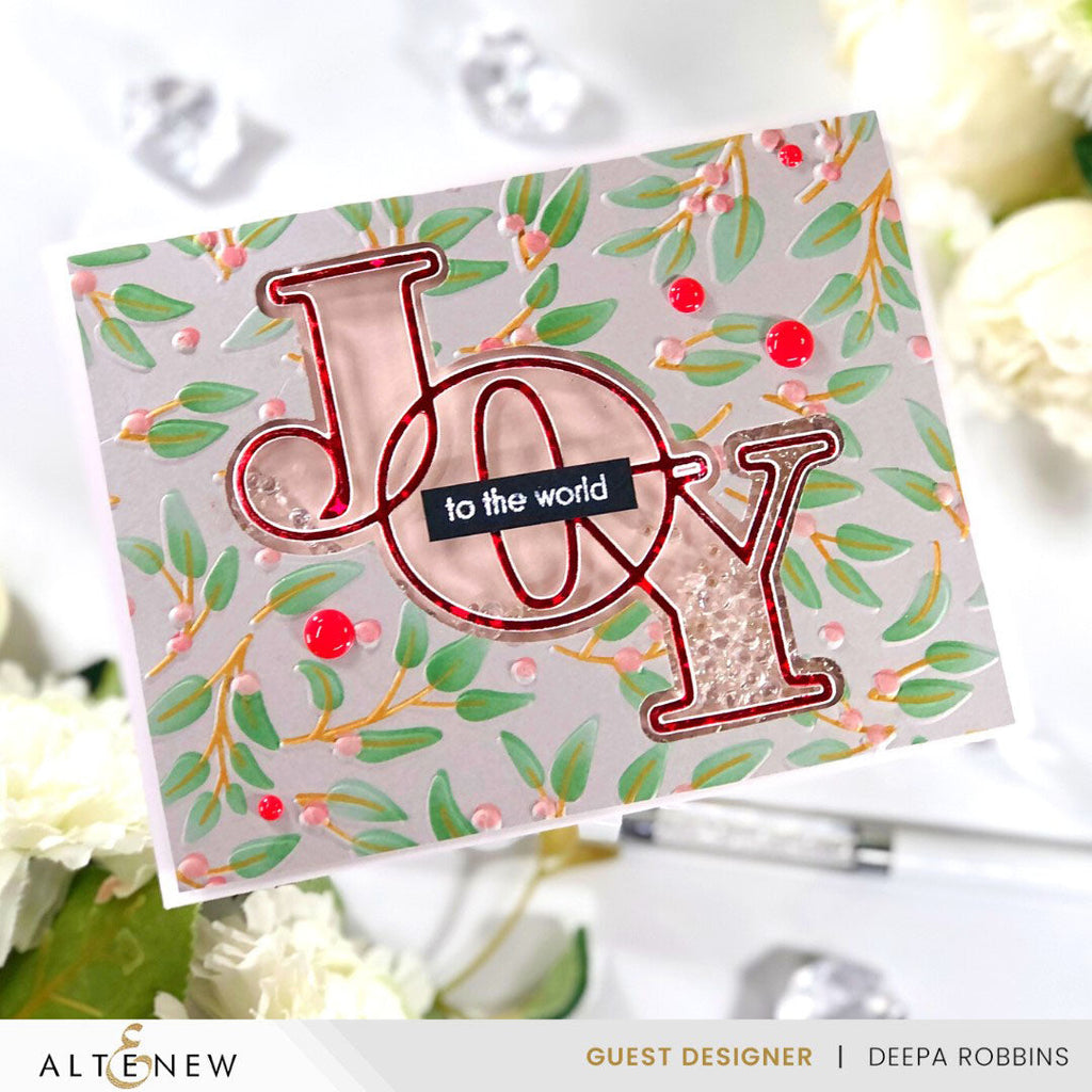 Altenew Joy Simple Coloring Stencils alt8209 joy to the world