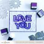 Altenew Jeweled Botanicals Layering Dies alt8716 love you